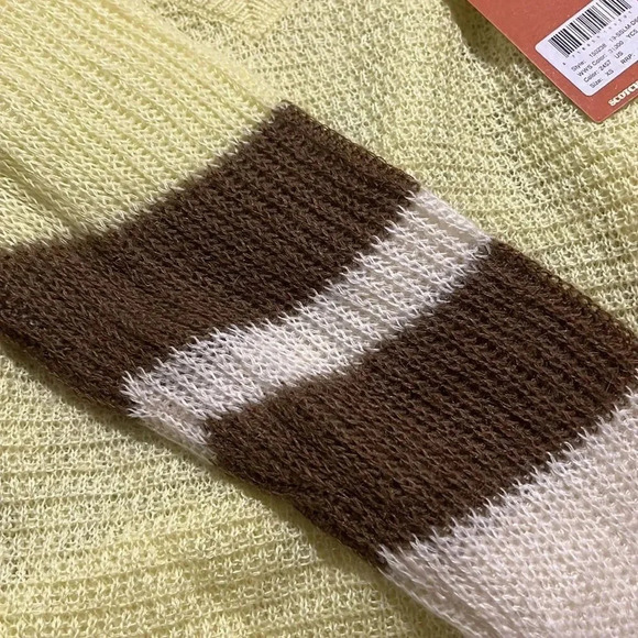 NWT Scotch & Soda Colorblock Sweater in Citrus Size S - Picture 13 of 14